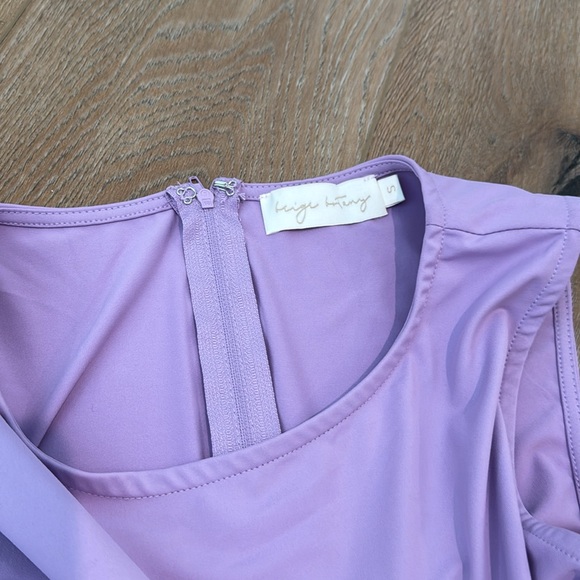 EXPRESS RIDE MESH MINI DRESS LILAC - Picture 6 of 7